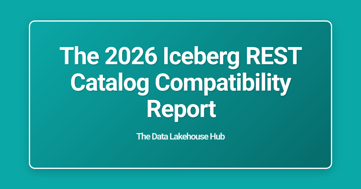 The 2026 Iceberg REST Catalog Compatibility Report