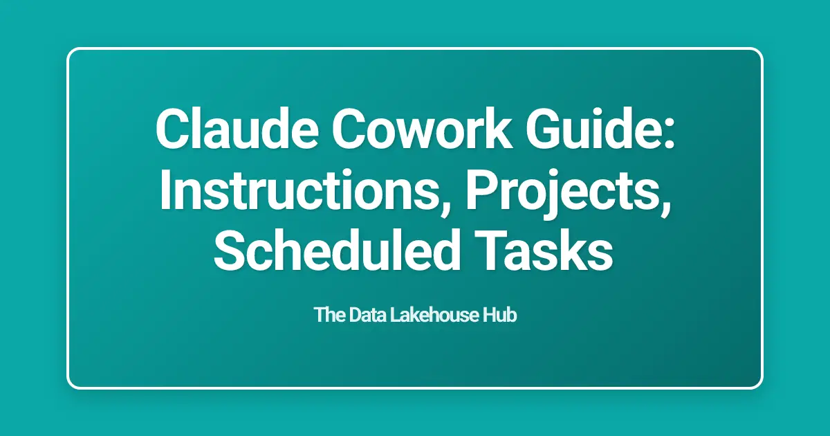 Claude Cowork Guide: Instructions, Projects, Scheduled Tasks