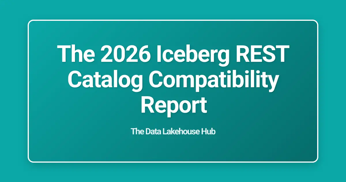The 2026 Iceberg REST Catalog Compatibility Report