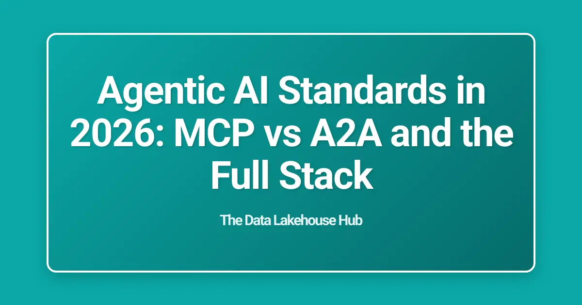 Agentic AI Standards in 2026: MCP vs A2A and the Full Stack