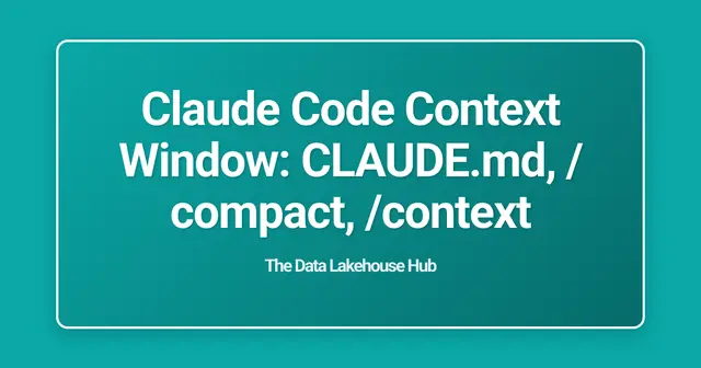 Claude Code Context Window: CLAUDE.md, /compact, /context