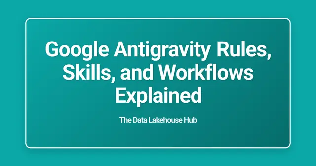 Google Antigravity Rules, Skills, and Workflows Explained