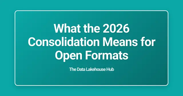 What the 2026 Consolidation Means for Open Formats