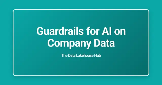Guardrails for AI on Company Data