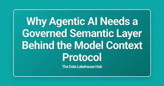 Why Agentic AI Needs a Governed Semantic Layer Behind the Model Context Protocol